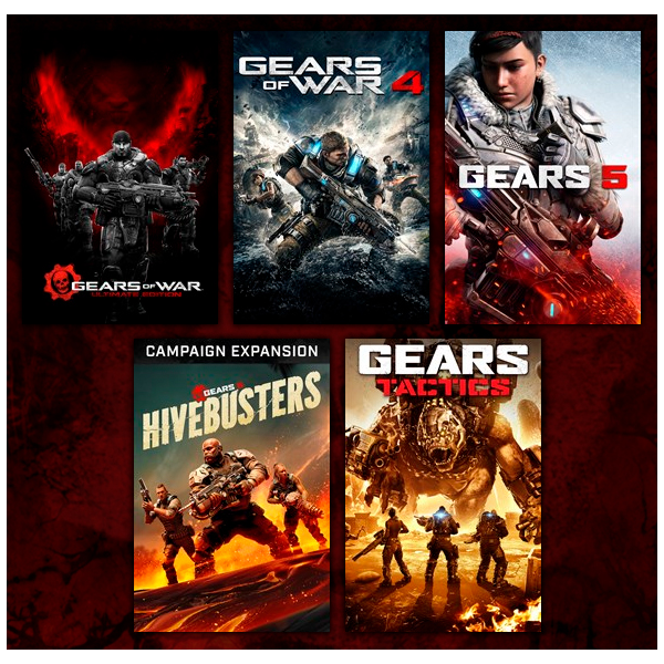 Gears of War 1, 4, 5 + Hivebusters Онлайн Без ПО