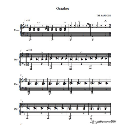 THE HARDKISS - October (live piano version)