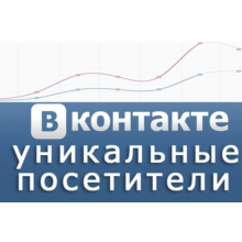 Unique visitors to the group VKontakte. Service week
