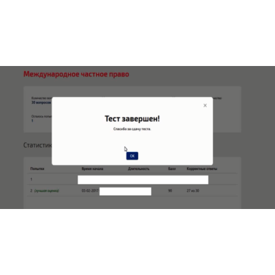 Международное частное право.Тест Синергия