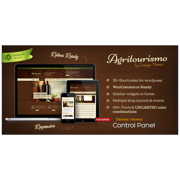WP AgriTourismo — тема WooCommerce русский перевод