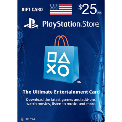 Playstation Network PSN $25 (USA) - без комиссии