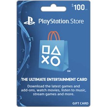 Playstation Network PSN $100 (USA) - без комиссии