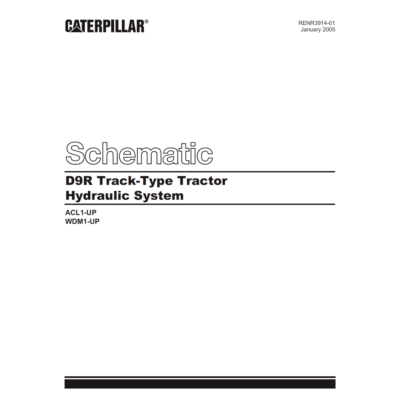 Caterpillar D9R Schematic Hydraulic System
