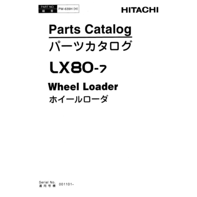 Hitachi LX80-7 Parts Catalog