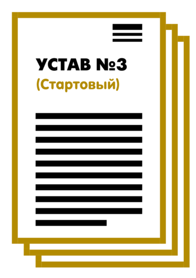 Устав ООО №3 (Стартовый) на 1 и 10 страницах 2025