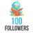  Твиттер Читатели 100 Twitter Подписки, Фолловеры 