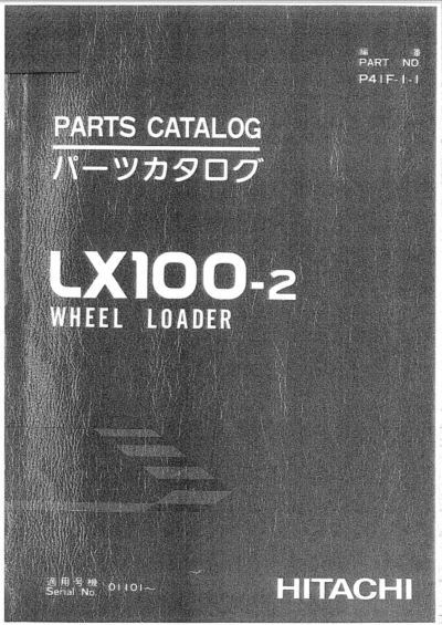 Hitachi LX100-2 Parts Catalog
