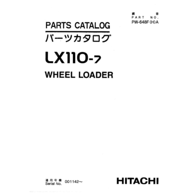 Hitachi LX110-7 Parts Catalog