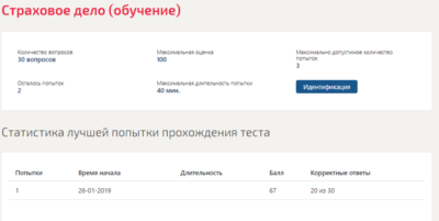 Страховое дело.Тест Синергия 2019г