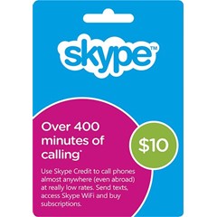 Skype ваучер 10 USD - без комиссии