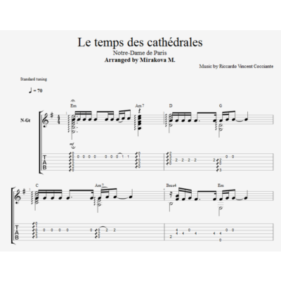 Notre Dame de Paris - Le Temps des Cathédrales