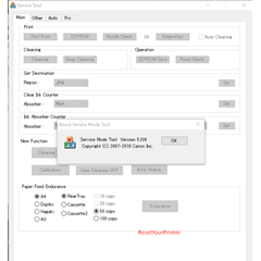 Canon Service  Tool Version 5.204, Canon ST5204