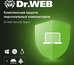 Обложка Dr.Web: 4 ПК + 4 Android на 1 год