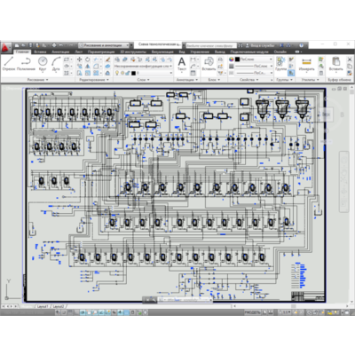 Схема технологическая цеха ХВО ТЭЦ