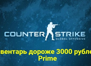 Обложка CS:GO + инвентарь дороже 3000 рублей + Prime