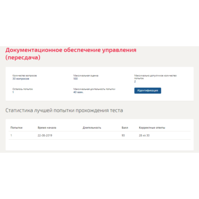 Документационное обеспечение управления.Тест Синергия