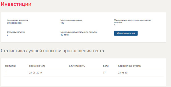 Инвестиции.Тест Синергия