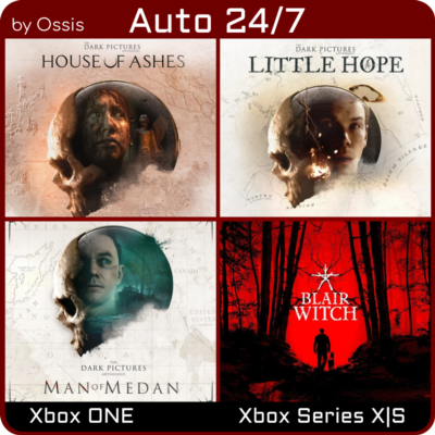 24/7 XBOX Blair Witch, House of Ashes, Man Of Medan, Little Hope