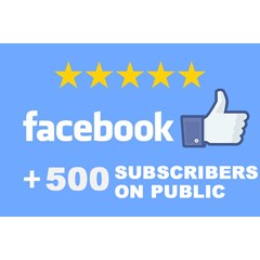 ✅👍 500 Подписчиков в паблик FACEBOOK для Бизнеса ⭐