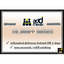 Addmefast Account: 10,000 Points (NEW or REFILL)