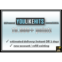 Youlikehits Account: 10,000 Points (NEW or REFILL)