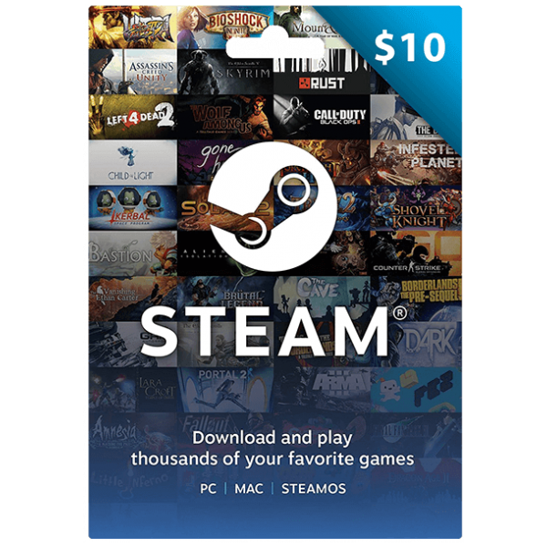 STEAM WALLET GIFT CARD 10$ USD + ТУРЦИЯ / АРГЕНТИНА