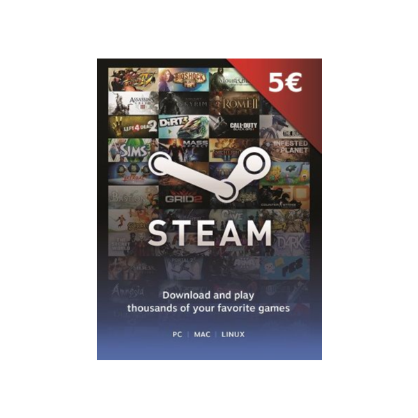STEAM WALLET 5€ ЕВРО GIFT CARD | + ПОДАРОК