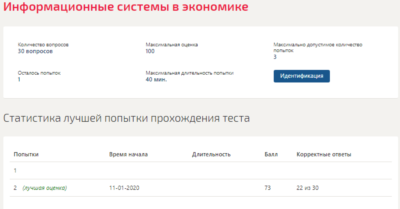 Информационные системы в экономике.Тест Синергия