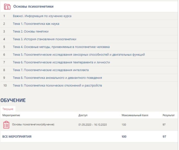 Основы психогенетики ответы Синергия (все тесты 97/100)