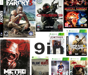 Far Cry 3,MK9, Crysis 3,  Метро 2033 и др. Xbox 360 Общ