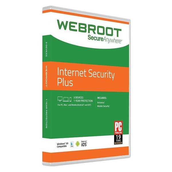 Webroot Internet Security Plus 2 года / 3 устройства