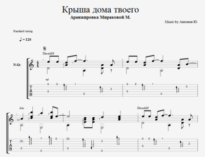 Крыша дома твоего