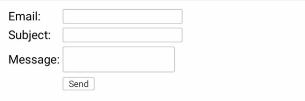 Скрипт почтовой формы для проверки функции mail()