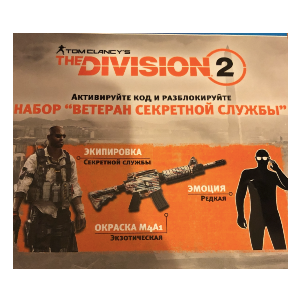 Division 2 Набор Ветеран Секретной службы PS4 PSN KEY