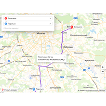 The script of the Yandex Map delivery calculator #76