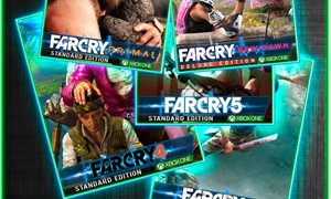 Far Cry 3 + 4 + 5 + Primal + New Dawn XBOX ONE