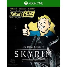 ✅Skyrim Special Edition + Fallout 4 G.O.T.Y Bundle Xbox