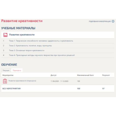 Развитие креативности Ответы тест Синергия
