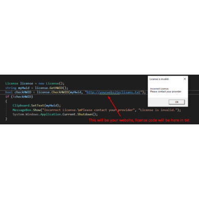 C #, лицензирование вашего exe-файла