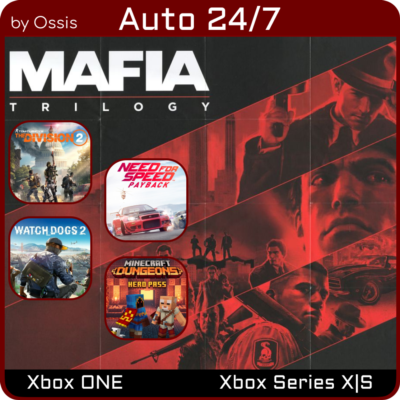 24/7 XBOX Need for Speed Payback, Mafia Trilogy, Tom Clancy’s The Division 2, Watch