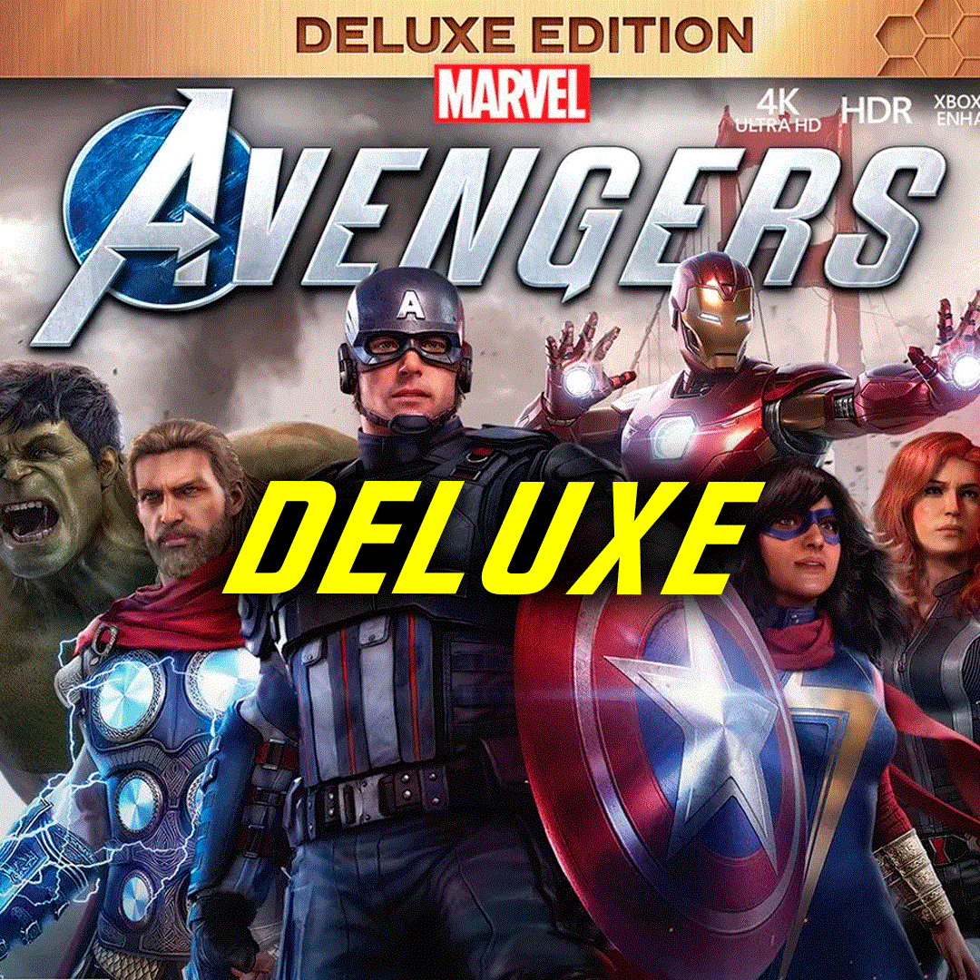Обложка Marvel's Avengers Мстители - Deluxe (XBOX ONE + SERIES)