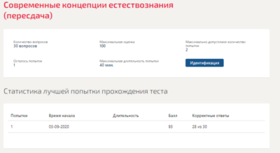 Современные концепции естествознания.Тест Синергия 2020