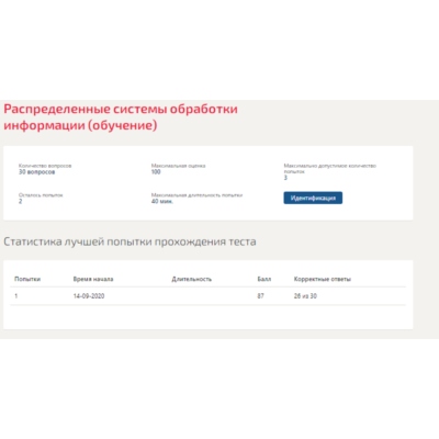 Распределенные системы обработки информации.Тест