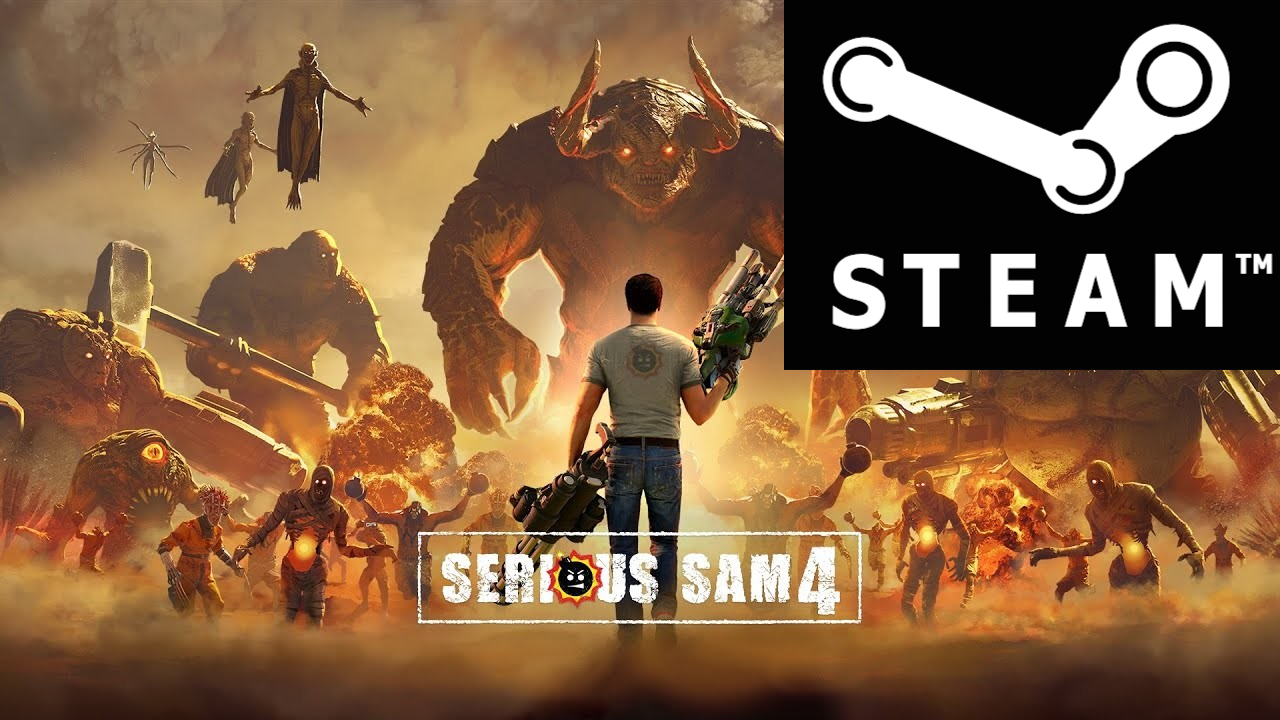 Games 4 steam. Serious Sam 4. Serious Sam 4 Постер. Стим 4 игра. Serious Sam 4 обложка.