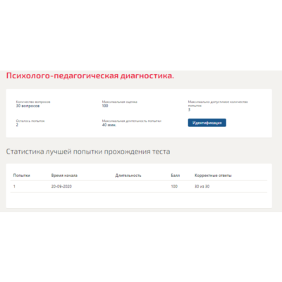 Психолого-педагогическая диагностика.Тест Синергия 2020