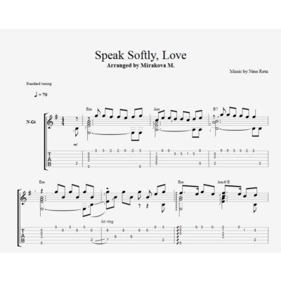 Speak Softly, Love