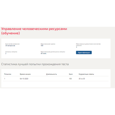 Управление человеческими ресурсами.Тест Синергия 2020