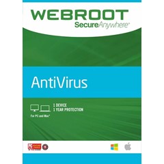 Webroot SecureAnywhere  AntiVirus 1 год / 1 пк