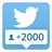2000 подписчиков Twitter